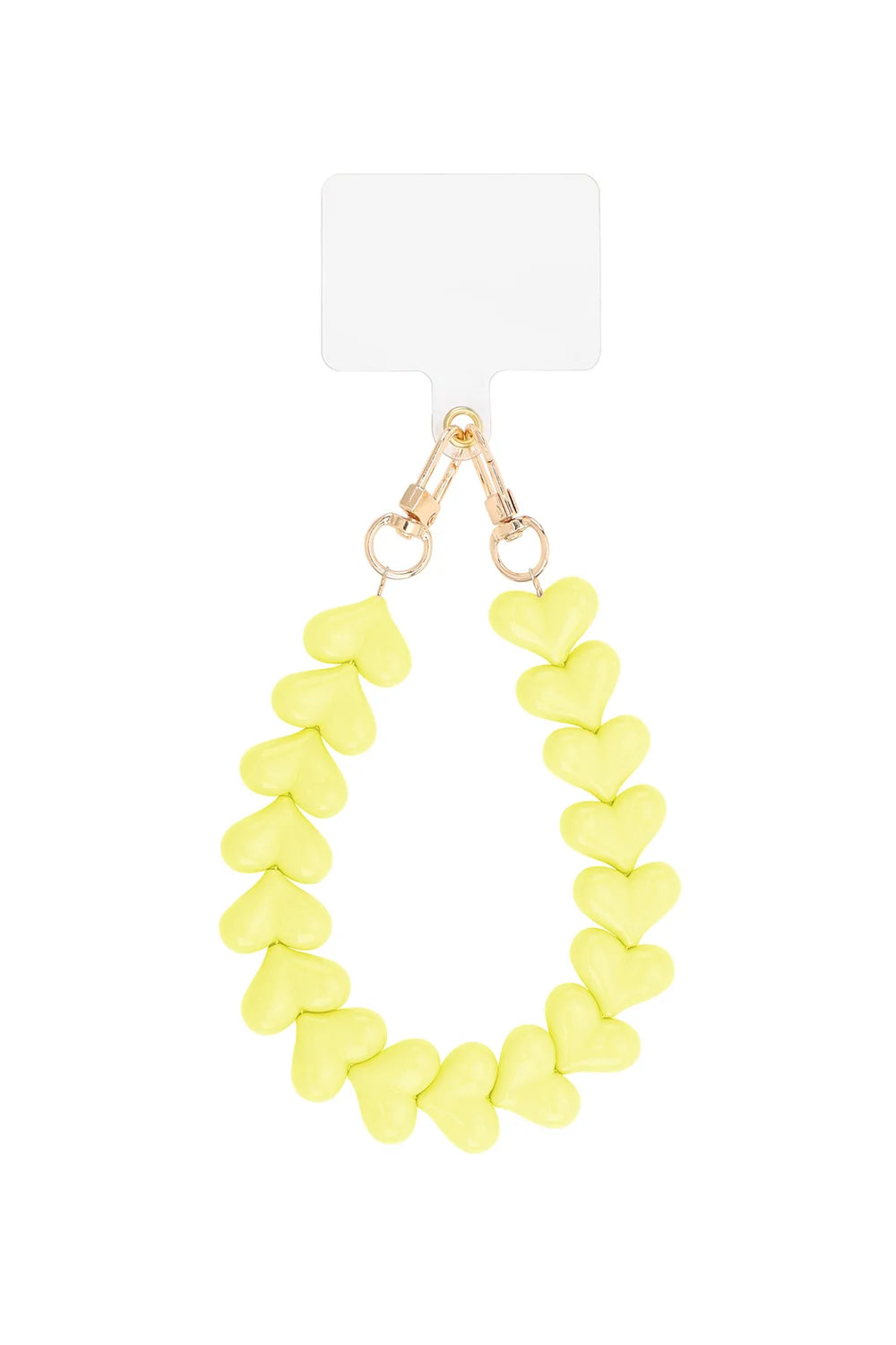 Hart Telefoonkoord - Geel