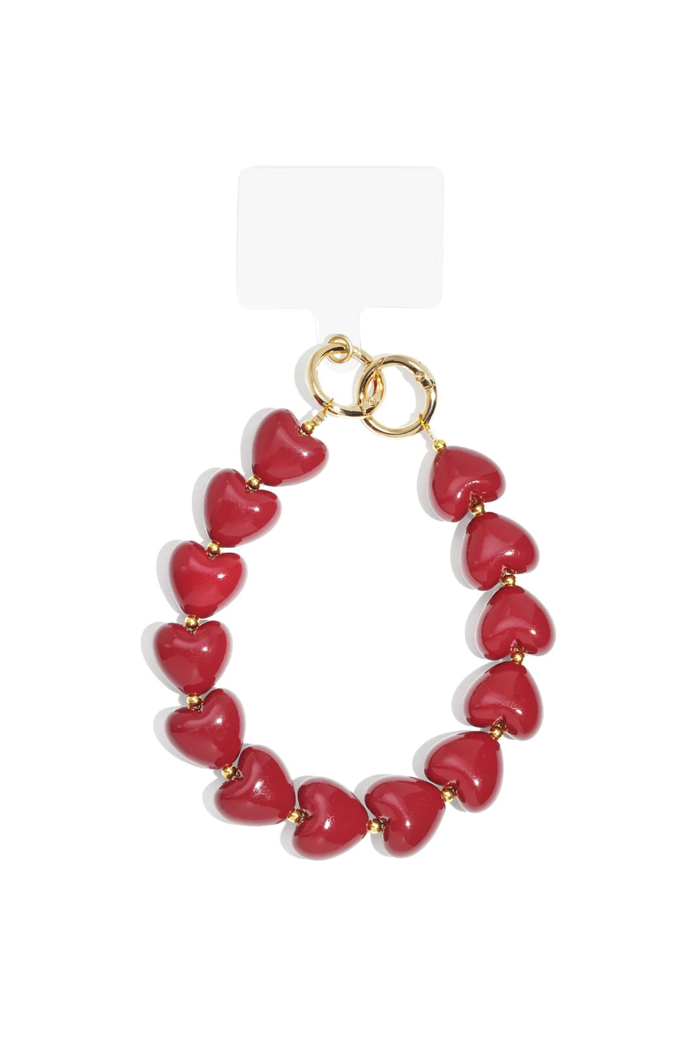 Classy Hartvormig Telefoonkoord - Wijnrood