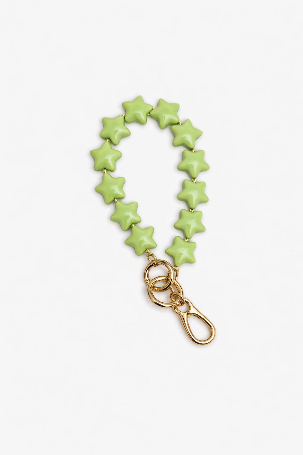 Classy Hartvormig Telefoonkoord met Sterren - Groen