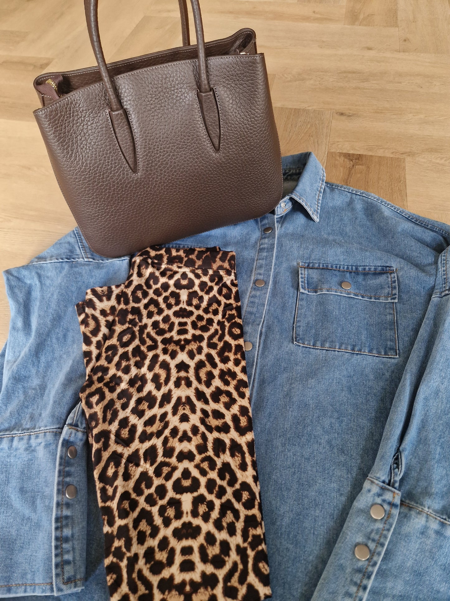 Jeans Blouse – Donkerblauw – Oversized Fit