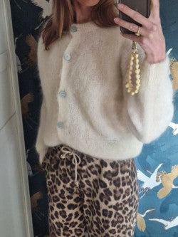 Boebou Mohair Vest – Wit