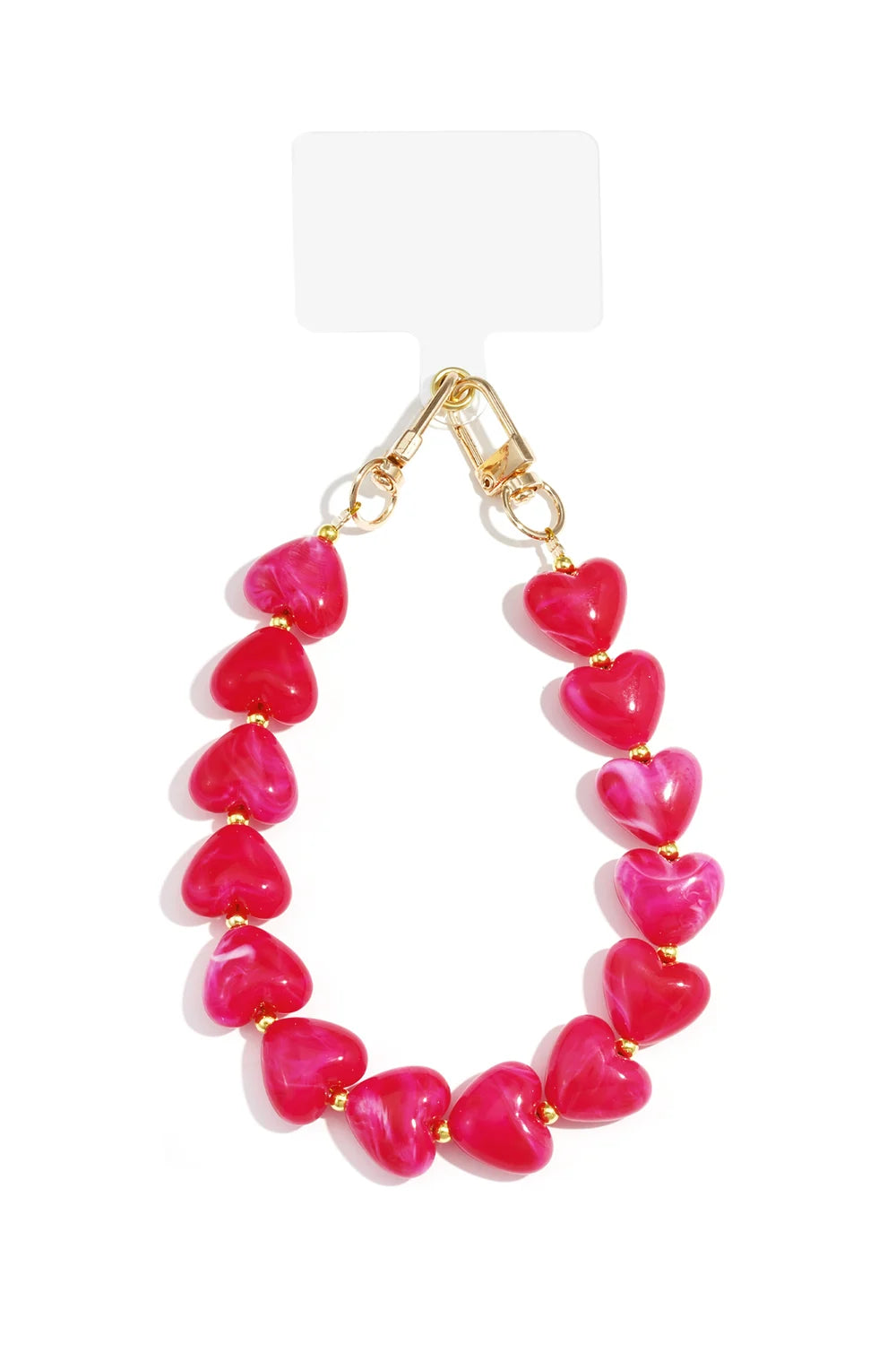 Classy Hartvormig Telefoonkoord - Rozerood