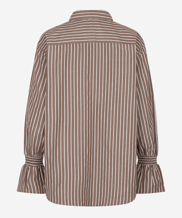 Tayla-tie brown blouse