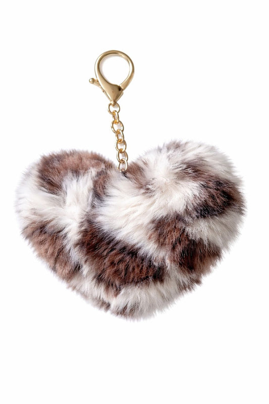 Sleutelhanger / Tashanger Fluffy Leopard