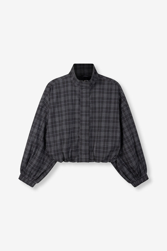 Oversized check jacket SKYE