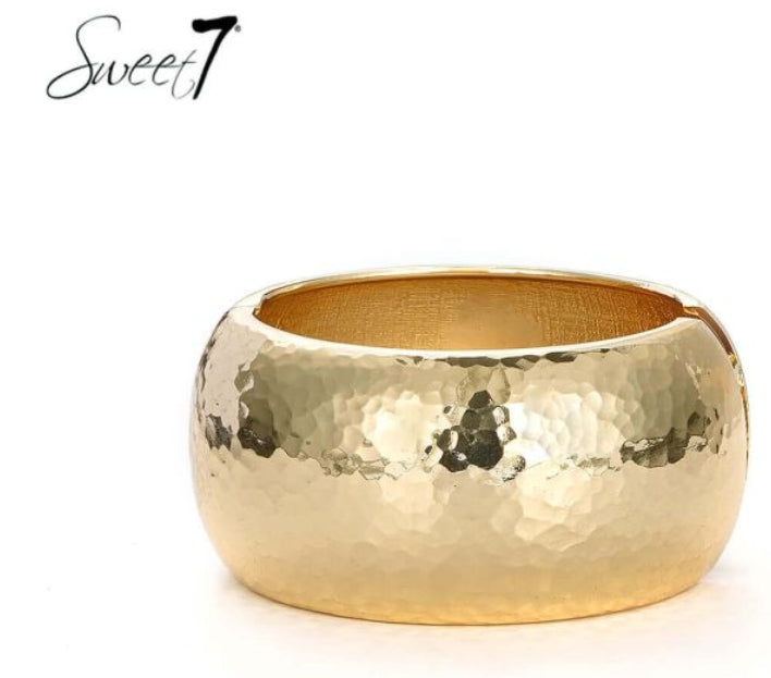 Sweet7 Bangle Armband Goud - 18 cm