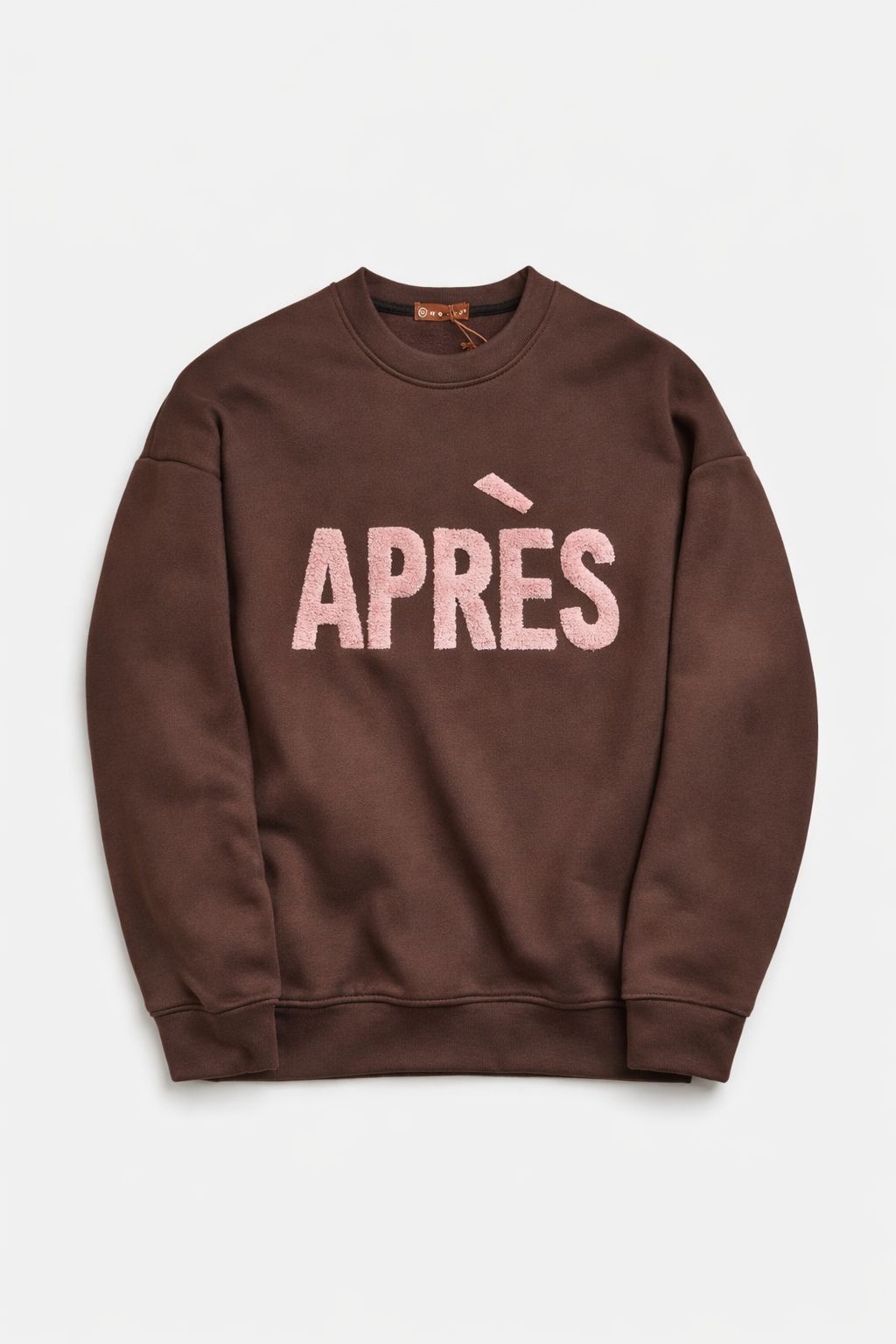 Après Sweater - Bruin met Roze Letters
