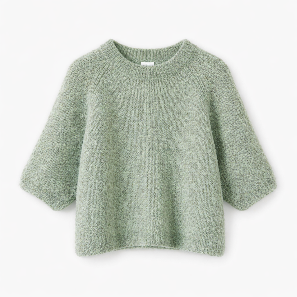 Kid Mohair Truitje – New Kaki