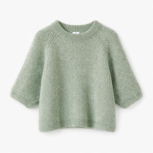 Kid Mohair Truitje – New Kaki