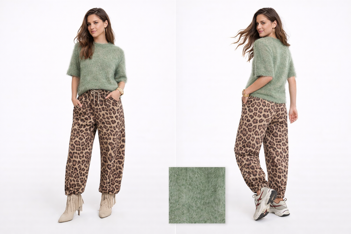 Kid Mohair Truitje – New Kaki