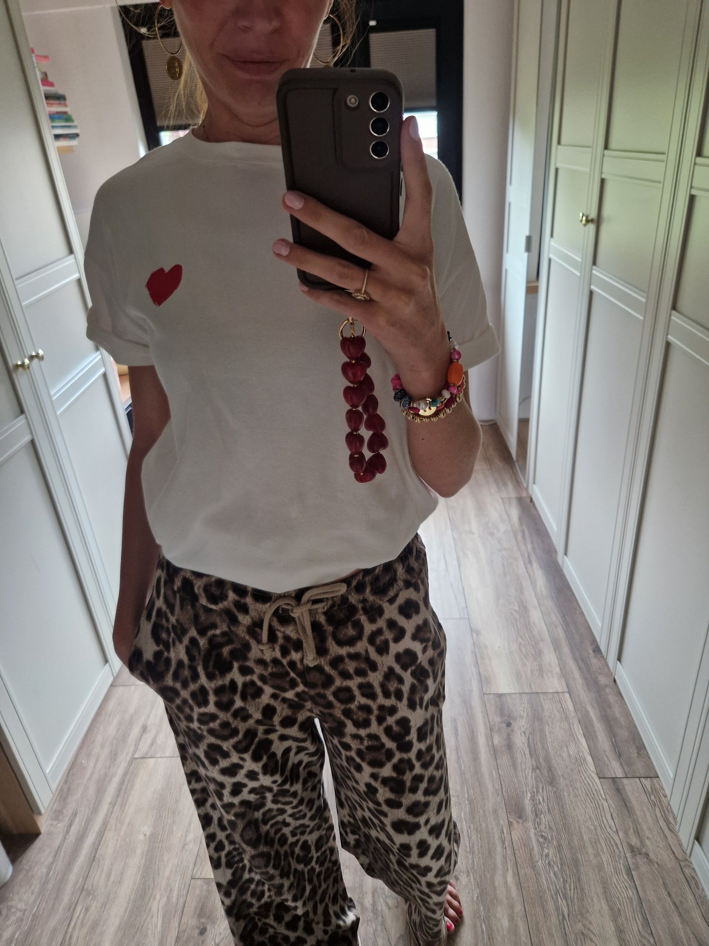 T-shirt Love – Wit/Rood